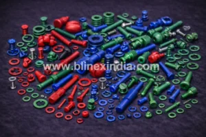 Fluoropolymer / Fluorocarbon COATED SMALL SCREWS AND COMPONENTS